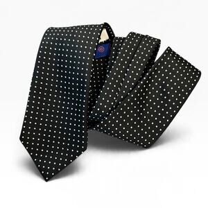 John Sparks Men's Black Necktie NWT 3.25" Polyester Formal Business Tie